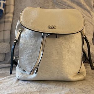MK (Michael Kors) White Backpack - Amazing condition